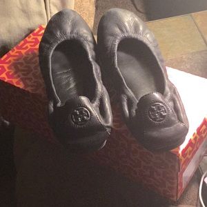 Tory Burch Lamb Leather Flats